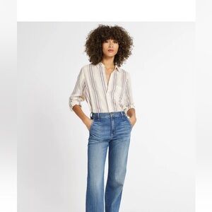 Mille Resort Blouse Floral Button Up Evelyn Top Size XXS